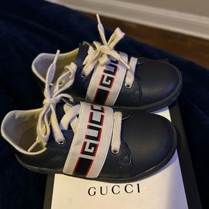 Boy blue Gucci shoes